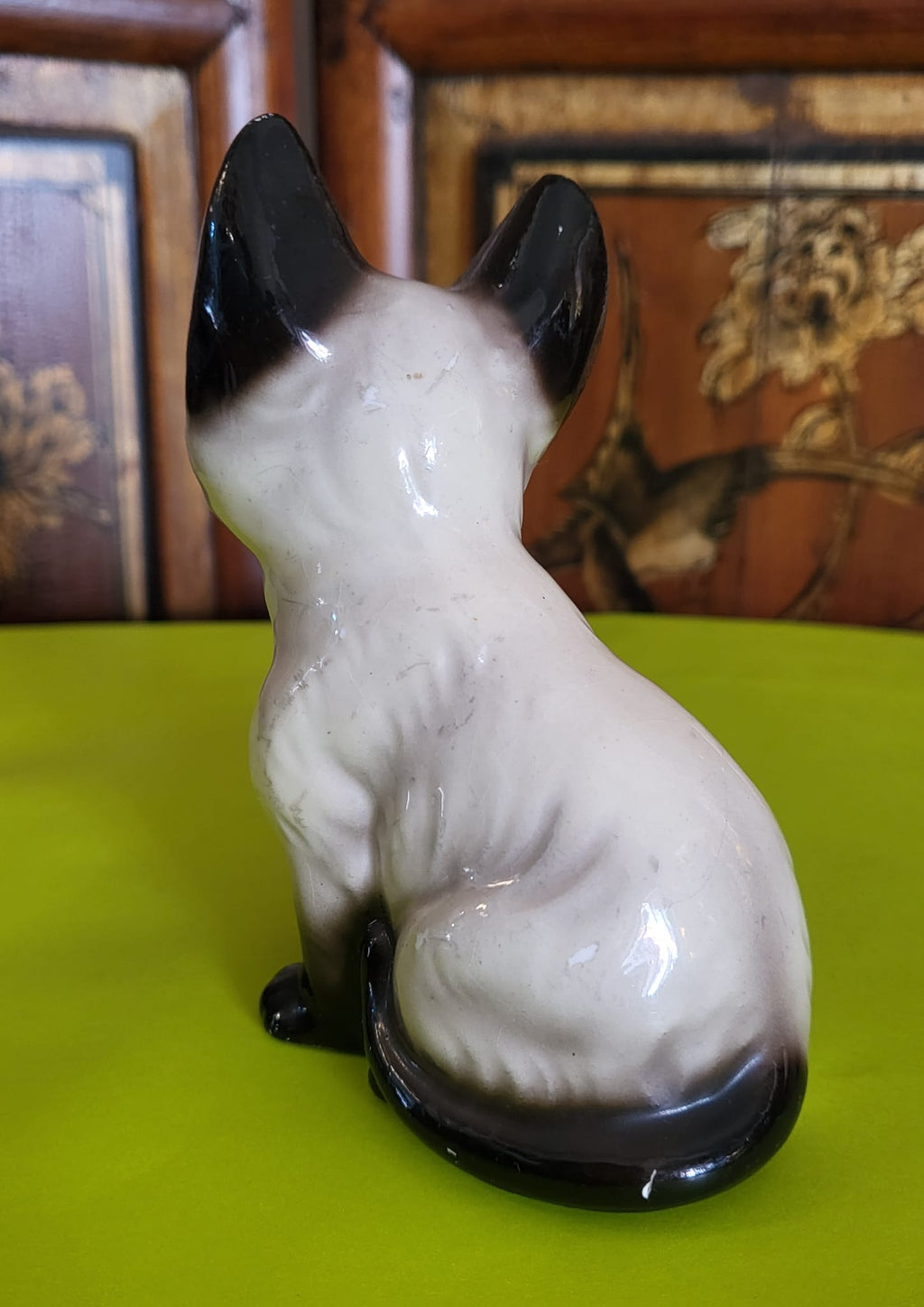 Vintage Ceramic Siamese Cat Figurine - circa 1960–70