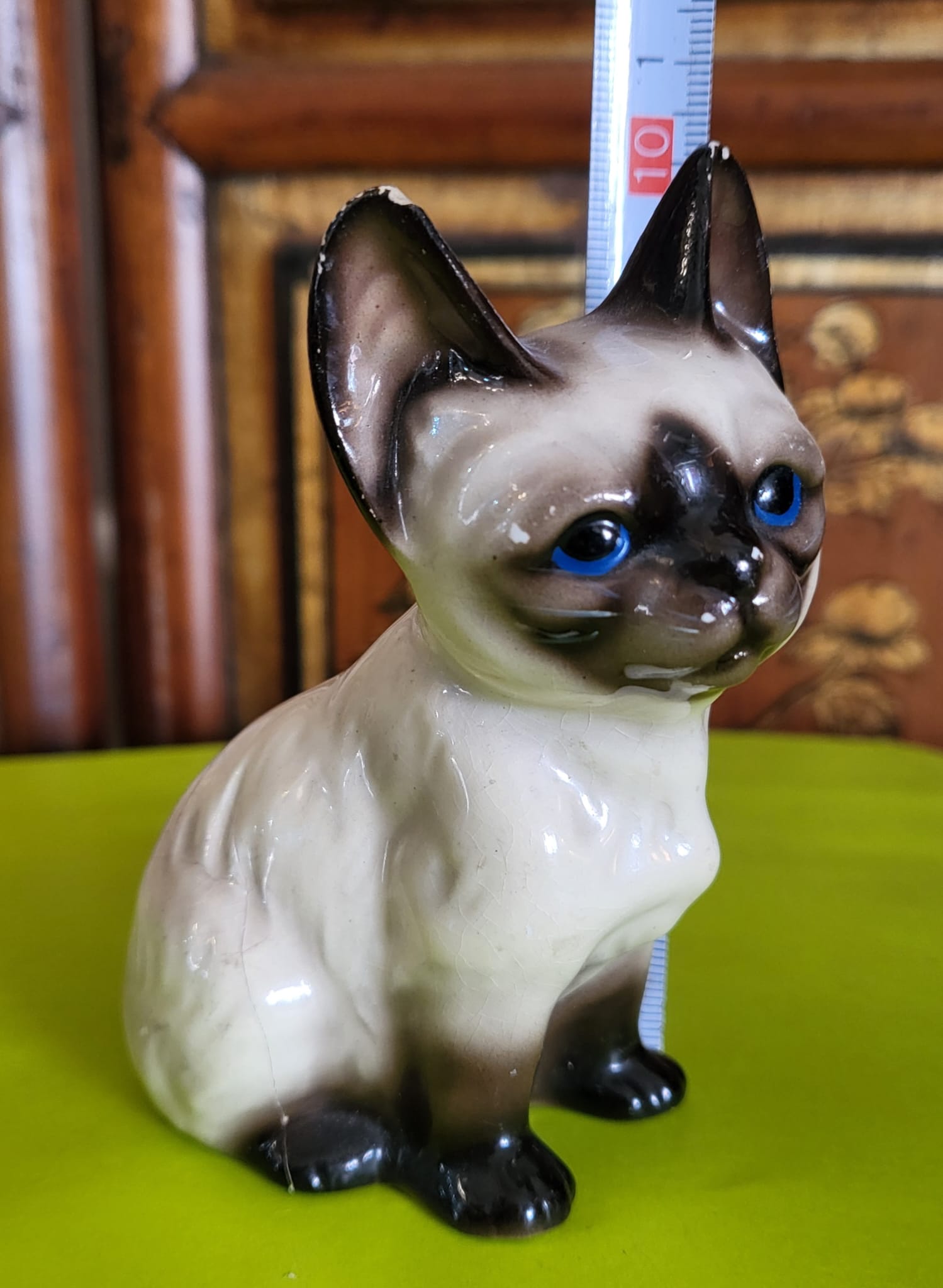 Vintage Ceramic Siamese Cat Figurine - circa 1960–70