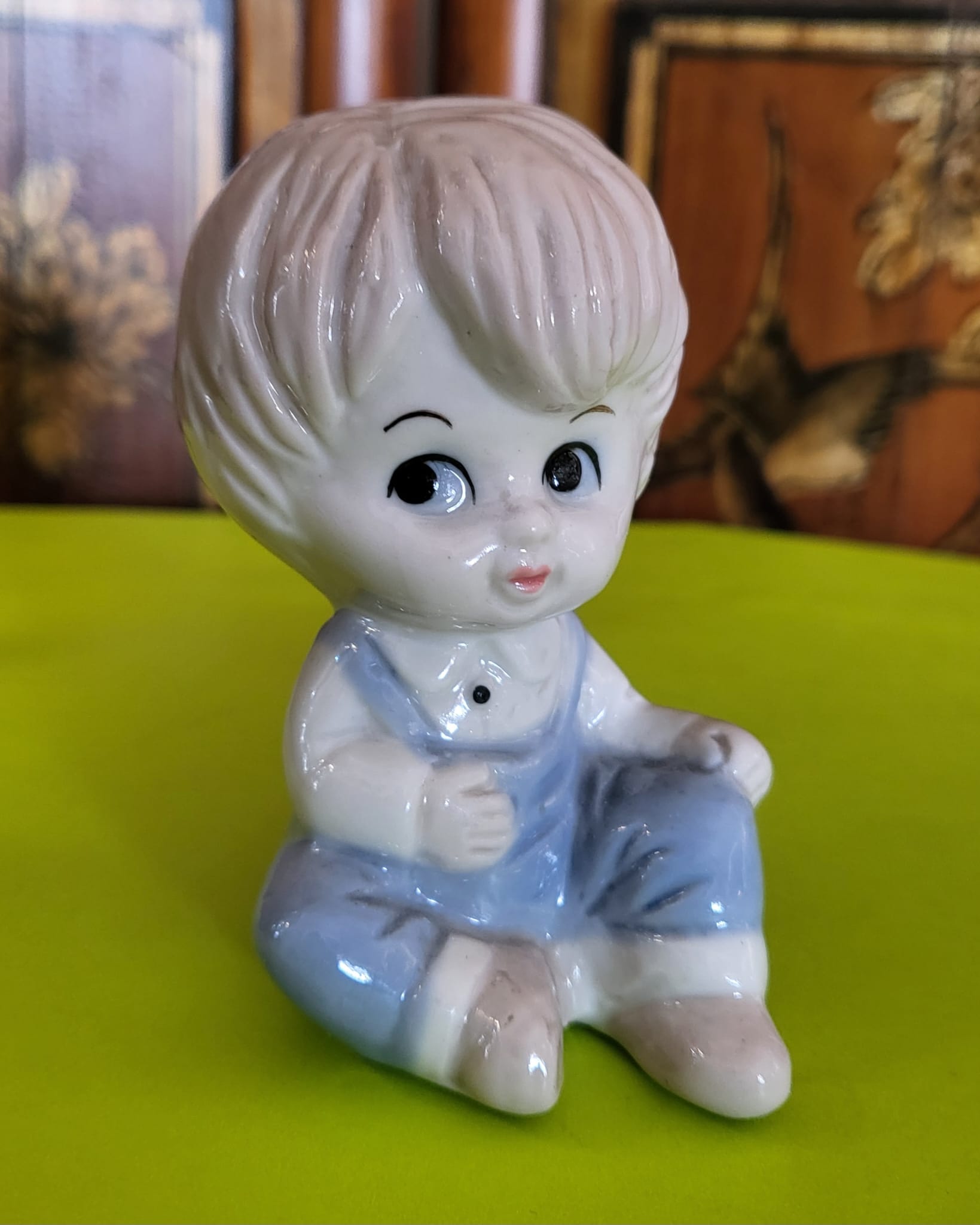 Vintage Ceramic Boy Figurine