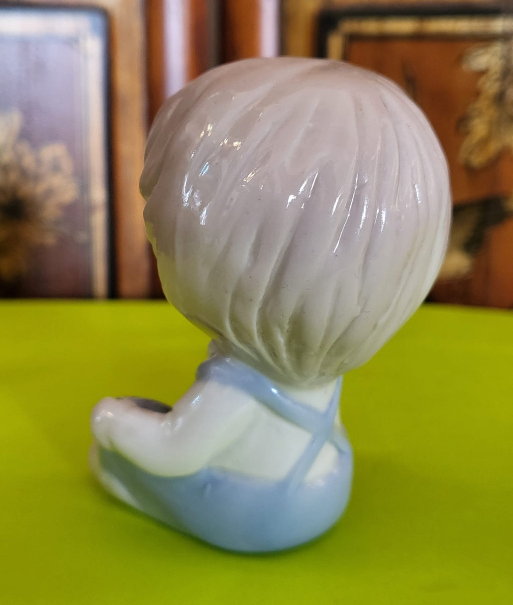 Vintage Ceramic Boy Figurine