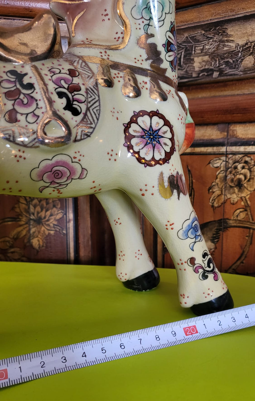 Vintage Hand-Painted Chinese Horse Figure